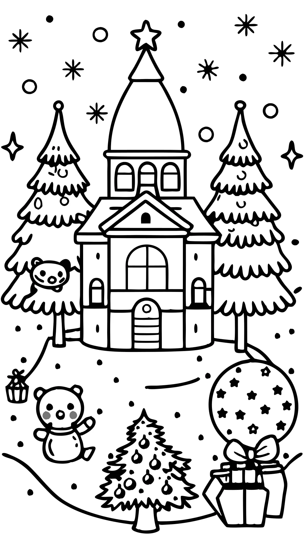 Page de coloration de Noël